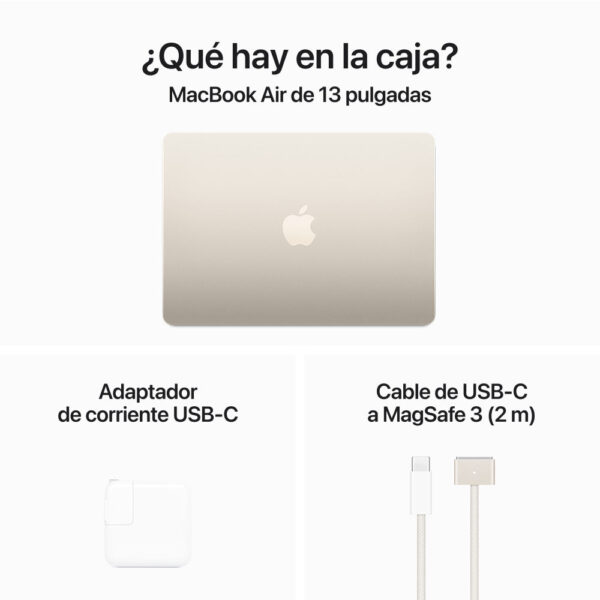 MacBook Air 13" Chip M3 16GB 512GB Blanco estrella