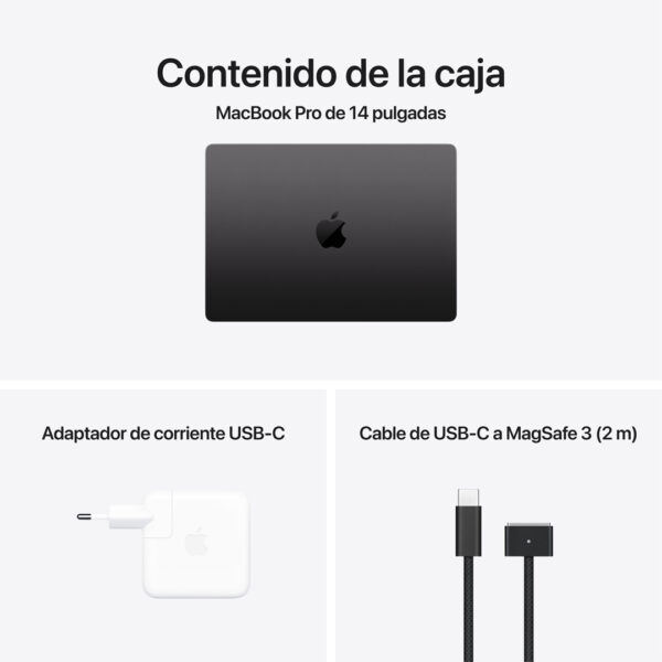 MacBook Pro 16" Chip M4 Pro 24GB 512GB Negro espacial