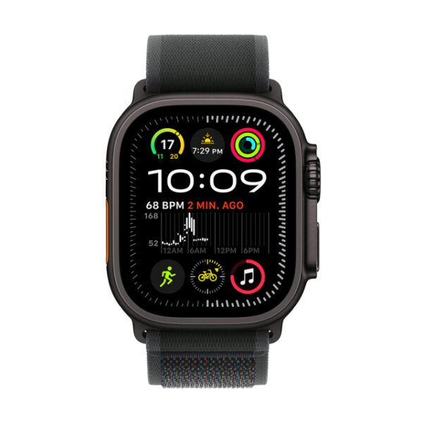 Apple Watch Ultra 2 49 mm Titanio Negro Trail Loop Negro (M/L)