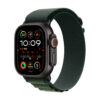Apple Watch Ultra 2 49 mm Titanio Negro Alpine Loop Verde Oscuro (Medium)