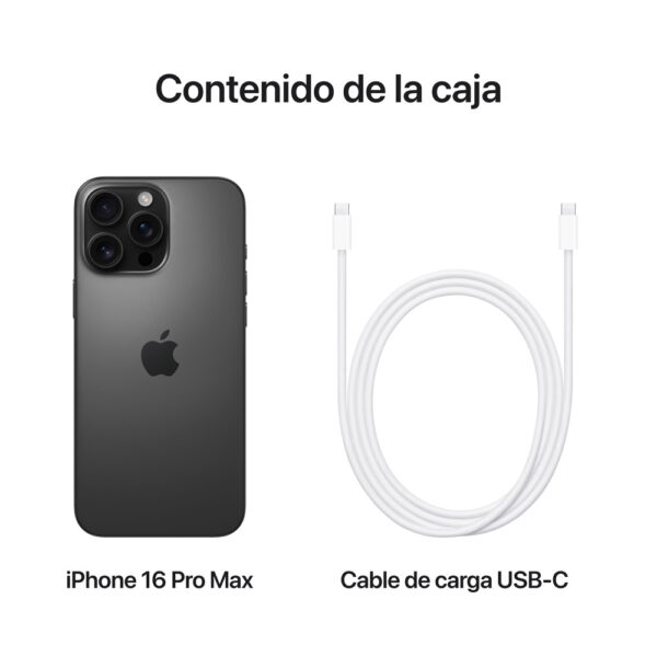 iPhone 16 Pro Max 256GB Titanio Negro