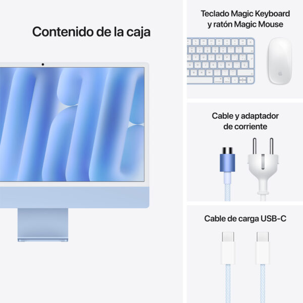 iMac 24" Chip M4 16GB 256GB GPU 8 N Azul