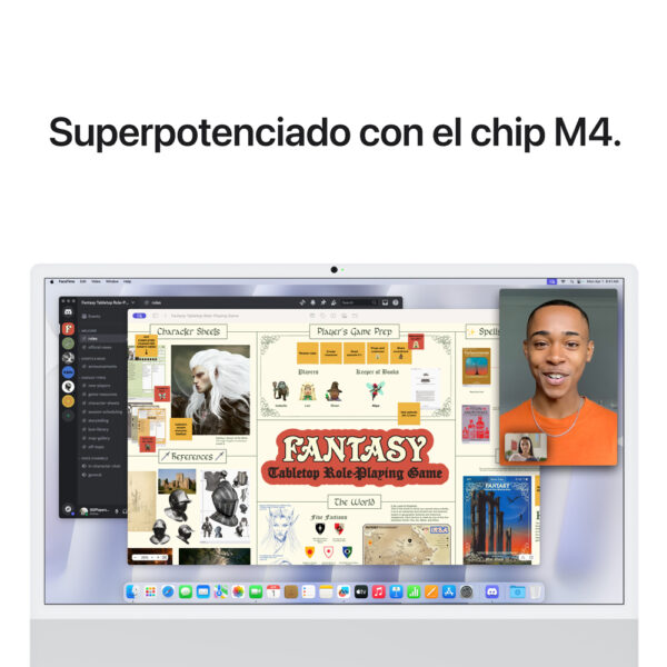 iMac 24" Chip M4 16GB 256GB GPU 8 N Plata