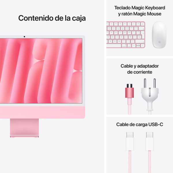 iMac 24" Chip M4 16GB 256GB GPU 8 N Rosa