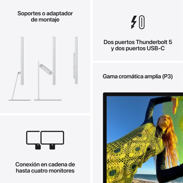 Studio Display Soporte inclinable con ajuste de altura Vidrio nanotexturizado