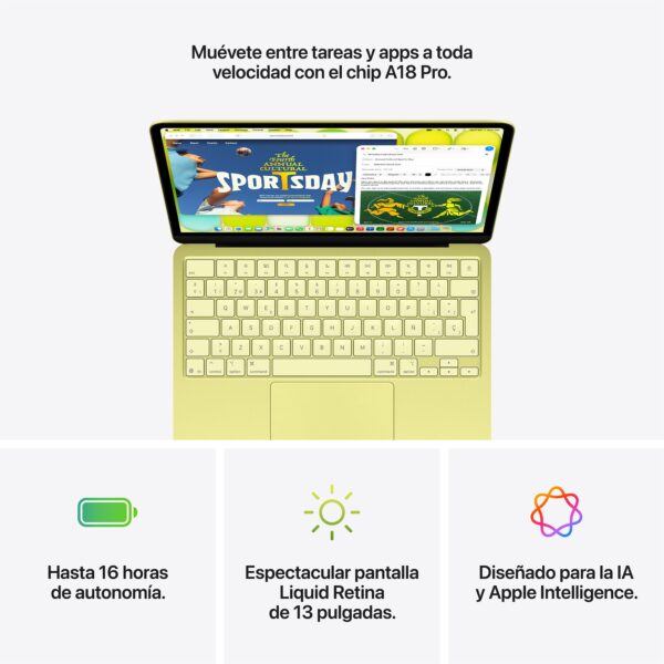 MacBook Neo 512GB Magic Keyboard con Touch ID Rosa nube