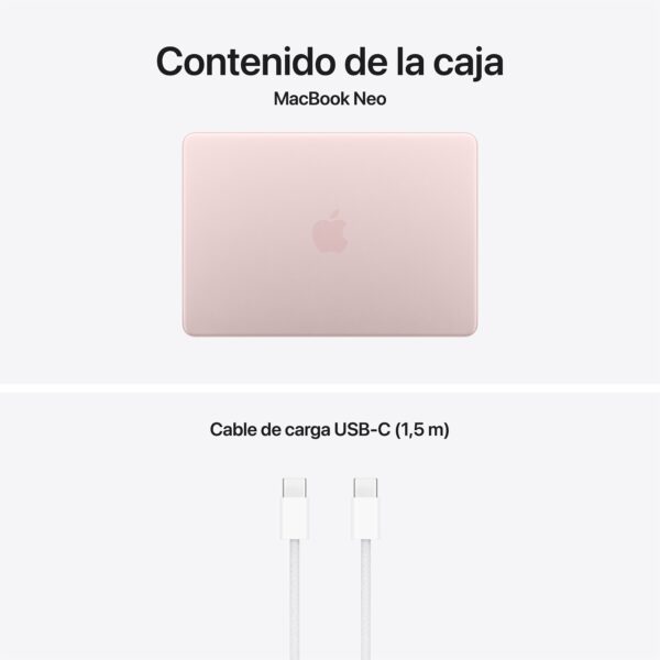 MacBook Neo 512GB Magic Keyboard con Touch ID Rosa nube